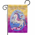 Patio Trasero G135164-BO Unicorn Sweet Birthday Celebration Double-Sided Decorative Garden Flag, Multi Color PA3914791